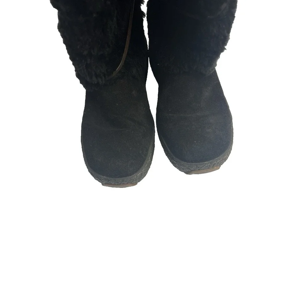 Vtg Oscar Sport Women US 8 EUR 39 Lined Boots Apres Black Ski Hiking Snow Rave